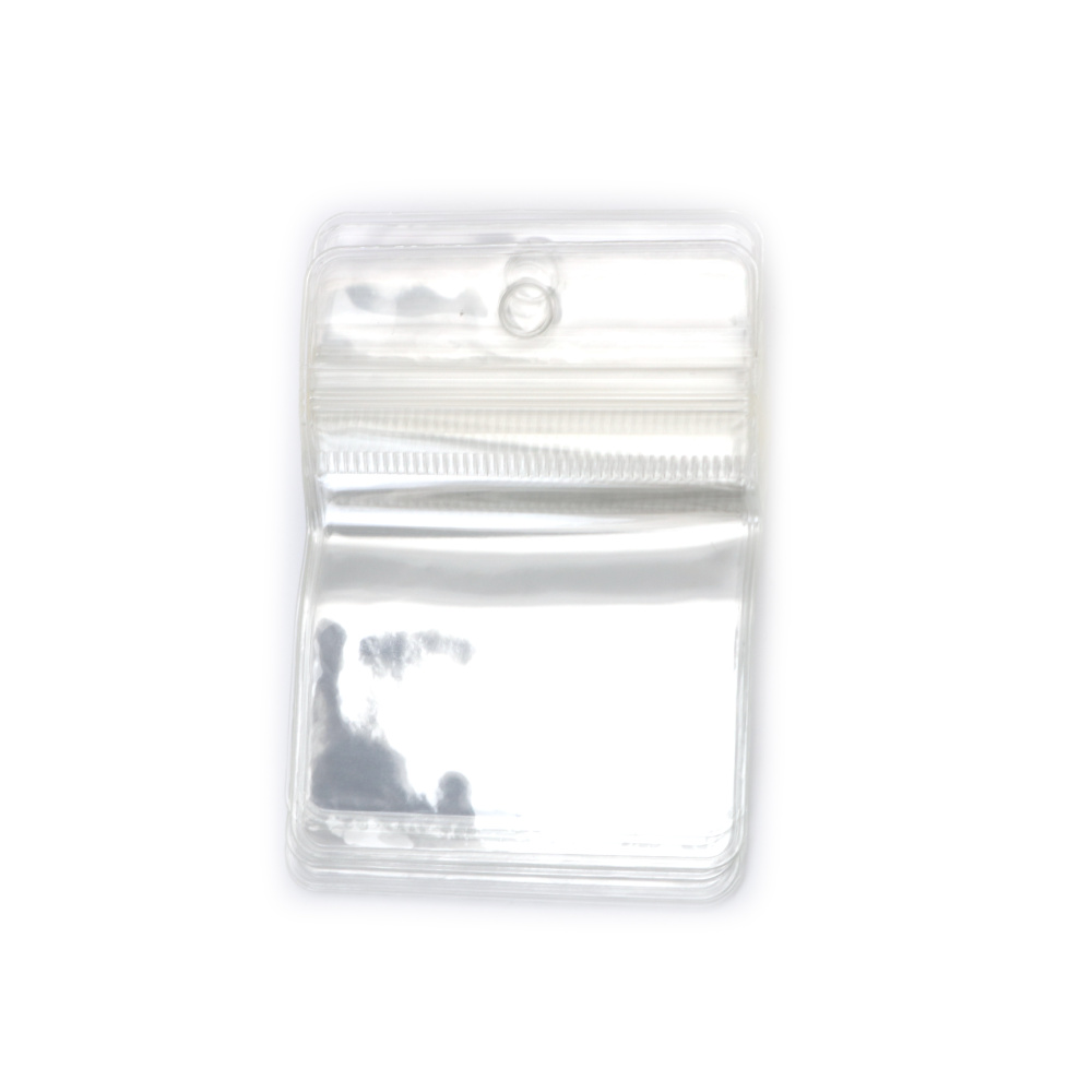 Pungi cu zip transparente din PVC 6x8 cm – perfecte pentru depozitare ordonată și expunere, set de 100 bucăți