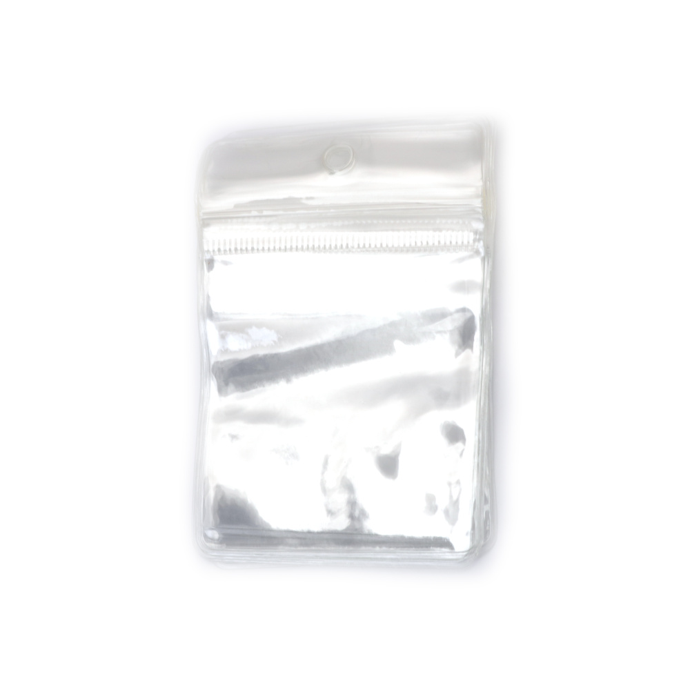 Pungi ZIP transparente din PVC 7x10 cm – rezistente, ideale pentru depozitare organizată și expunere, set 100 buc