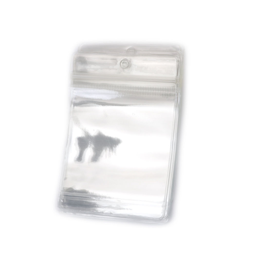 Pungi zip din PVC transparent 9x13 cm – ideale pentru depozitare sigură și expunere, set de 100