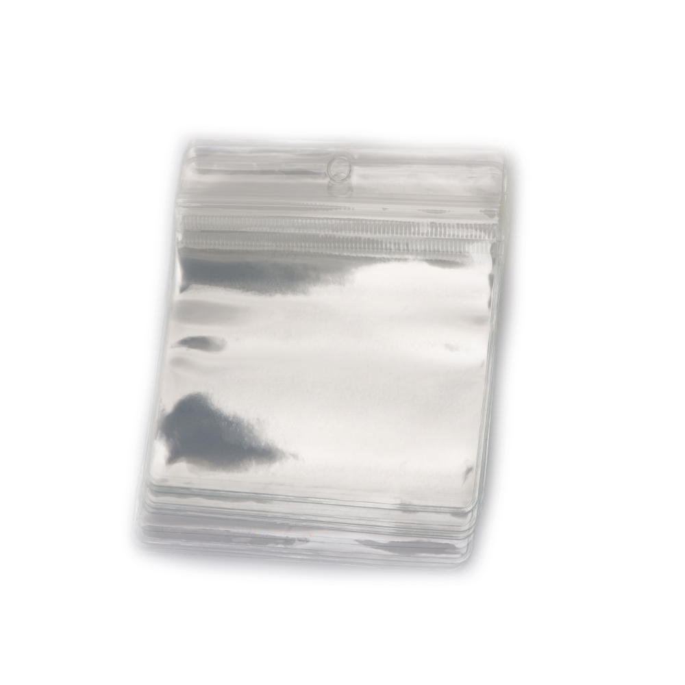 Pungi ZIP transparente din PVC, durabile, 10,5x11 cm – perfecte pentru depozitare sigură și expunere atrăgătoare, set 100 buc.