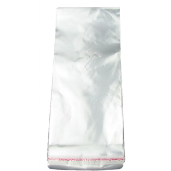Cellophane Bag with Adhesive Lid, 15x25, Lid: 4 cm  - 100 pieces