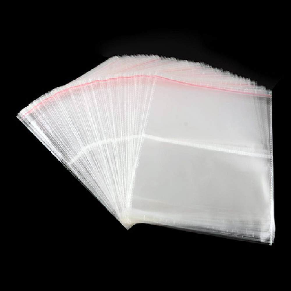 Cellophane envelopes 26/32 3 cm with two sides adhesive lid -10 pieces