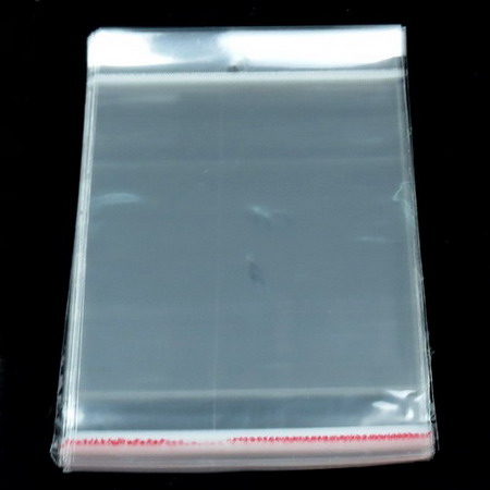 Polyethylene bag adhesive with hole 13/17 3  -200 pieces