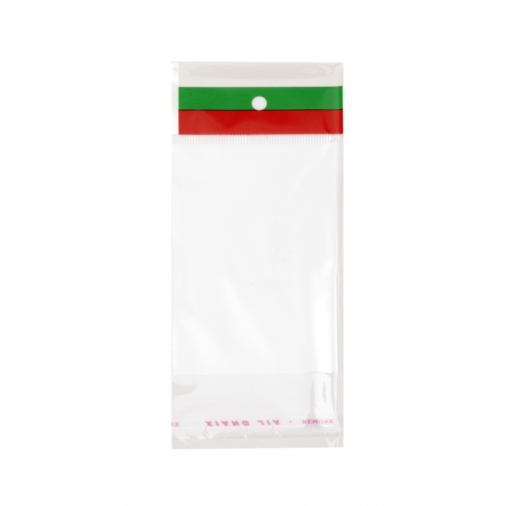 Self-Adhesive Cellophane Bag with Hole 7/10 3 BULGARIA -100 pieces