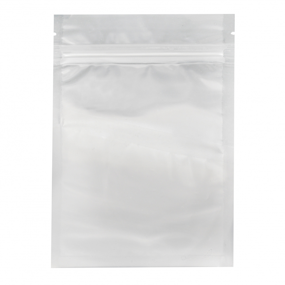 Cellophane bag 18/26 cm internal size 15.5 / 22 cm with zipper (channel) -10 pieces