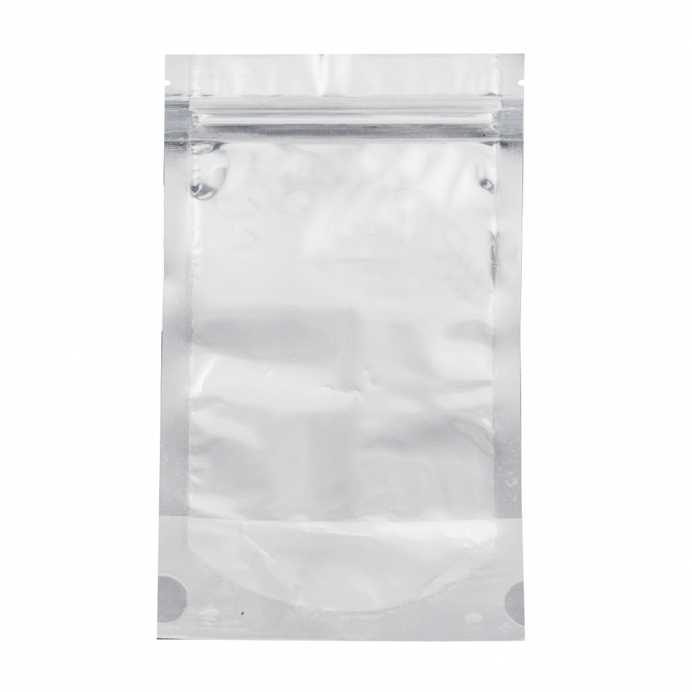 Cellophane bag with bottom 6 cm 14/22 cm internal size 12.3 / 18/6 cm with zipper (channel) -10 pieces