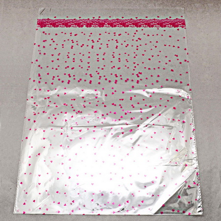 Найлонов плик от BOPP материал незалепващ розов 25/35 см