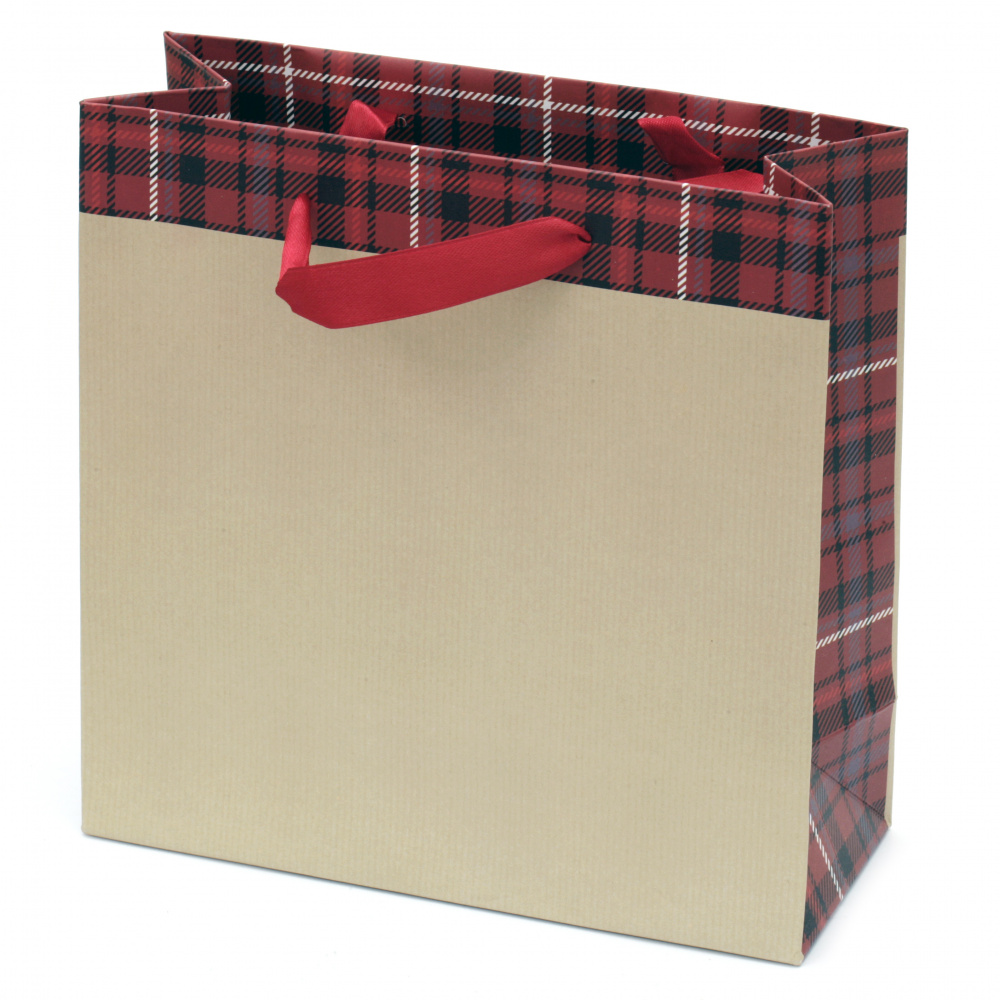Торбичка подаръчна от картон 20x20x8 см