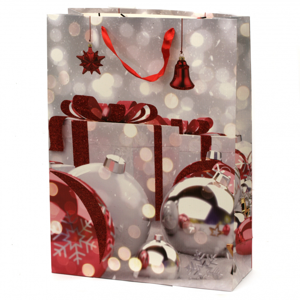 Χάρτινη σακούλα δώρου 40x55x15 cm Χριστουγεννιάτικη ΜΙΞ