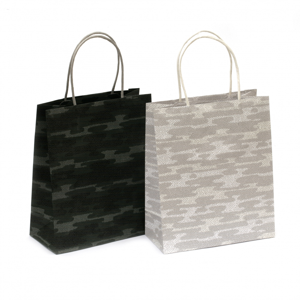 Cardboard Gift Bag with ASSORTED Patterns, 21x25x10 cm 