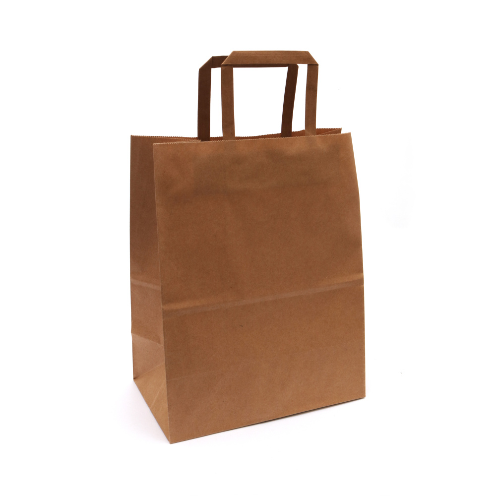 Eco Friendly Kraft Paper Gift Bag / 30x24x14 cm