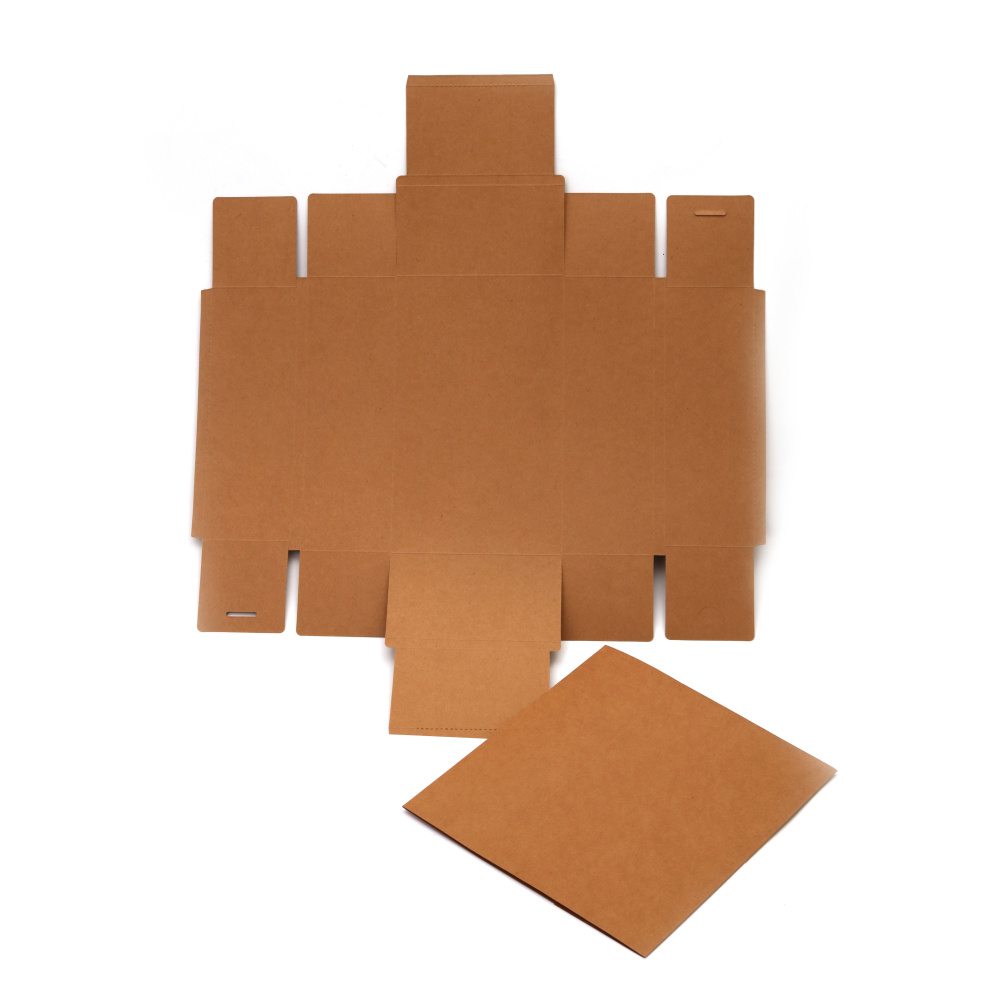 Folding Box made of Kraft Cardboard 25.2x15.2x6.2 cm