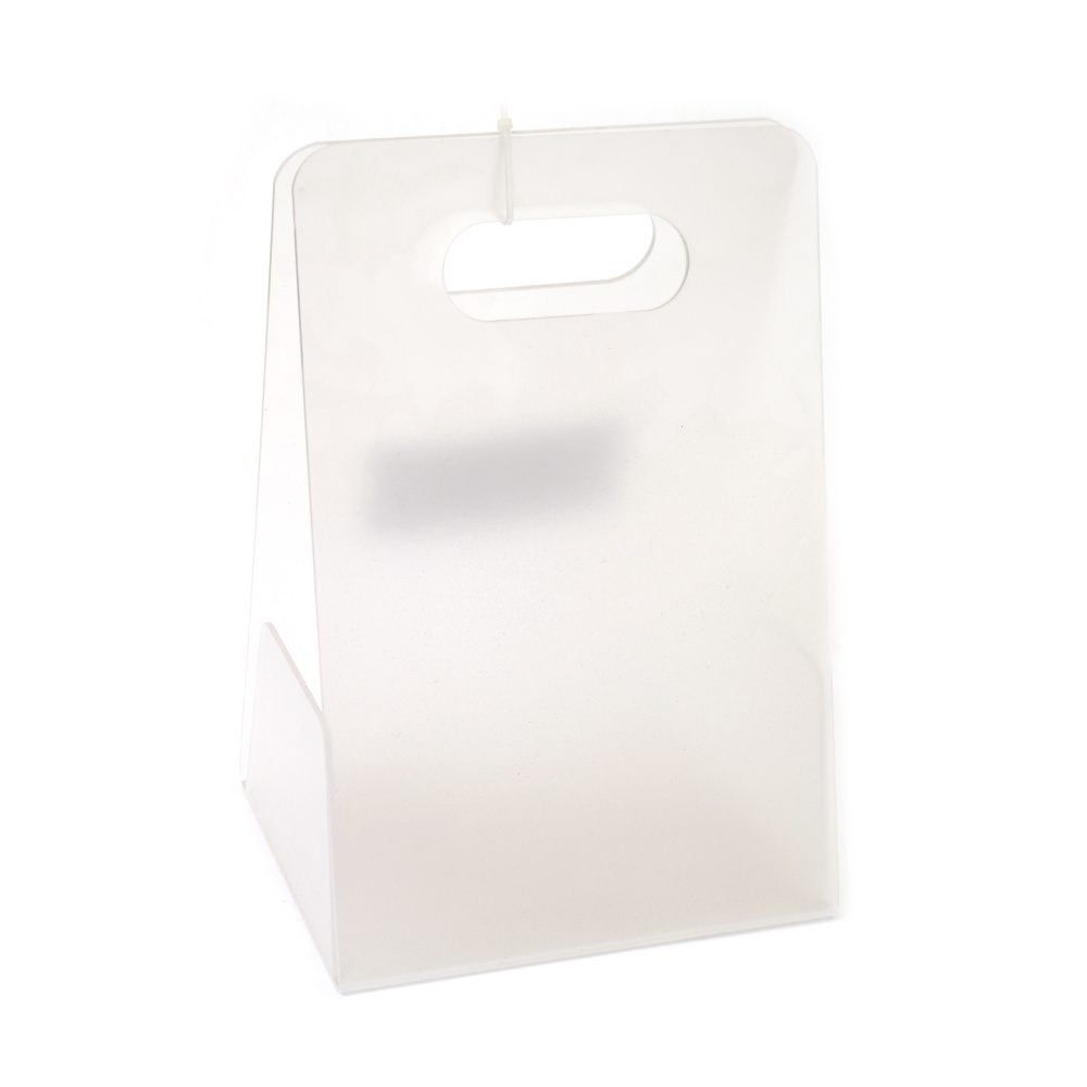 Neprůhledná matná akrylová taška 20x30x16,5 cm