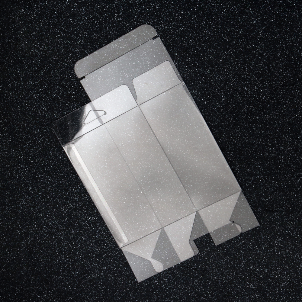 Skladacia PVC krabička, mäkká priehľadná číra, 6×3×18 cm – na DIY a darčekové balenie