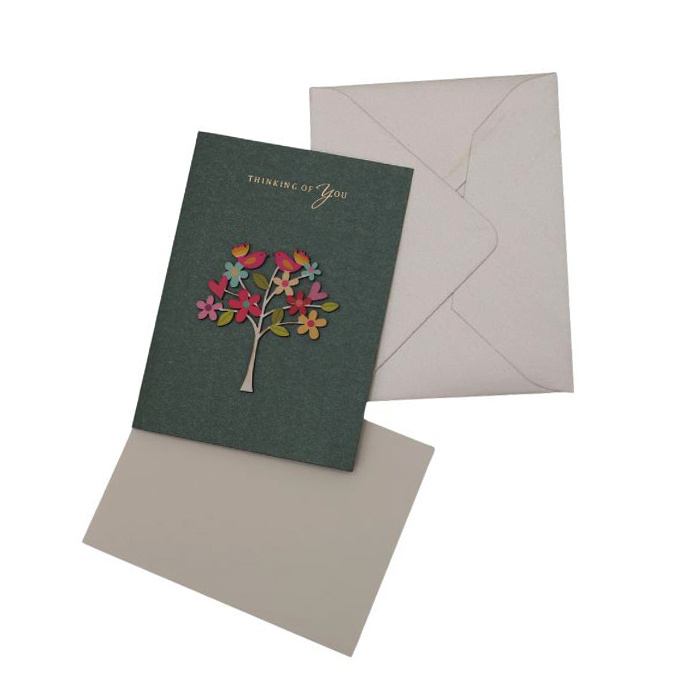 Designer Card With Envelope 105x137 Mm Thinking Of You - 1 Piece