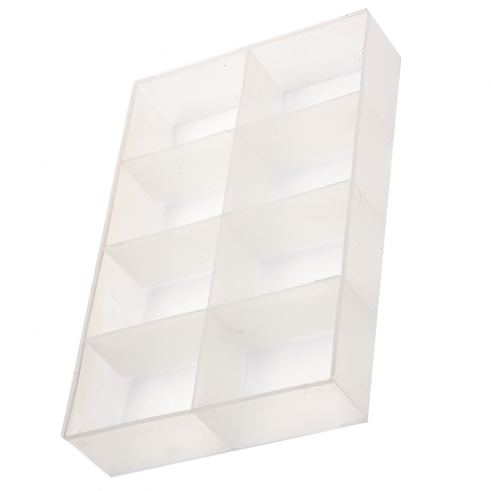 Plastic Box for Beads Storage 300x200x55 mm, with 8 compartments