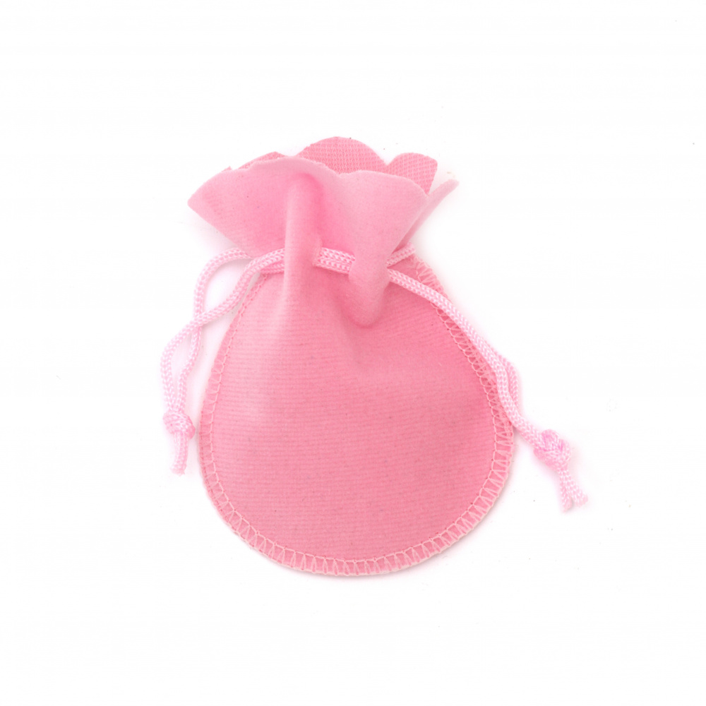 Velvet Drawstring Gift Bag / 7x9 cm / Pink