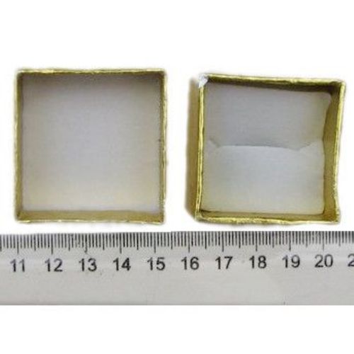 Cutie pentru  bijuterii auriu 40x40 mm
