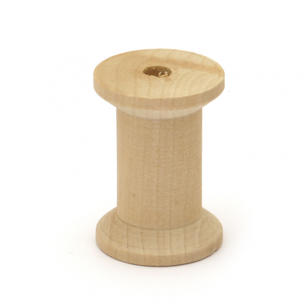 Wood reel 29x18 mm hole 5 mm -2 pieces