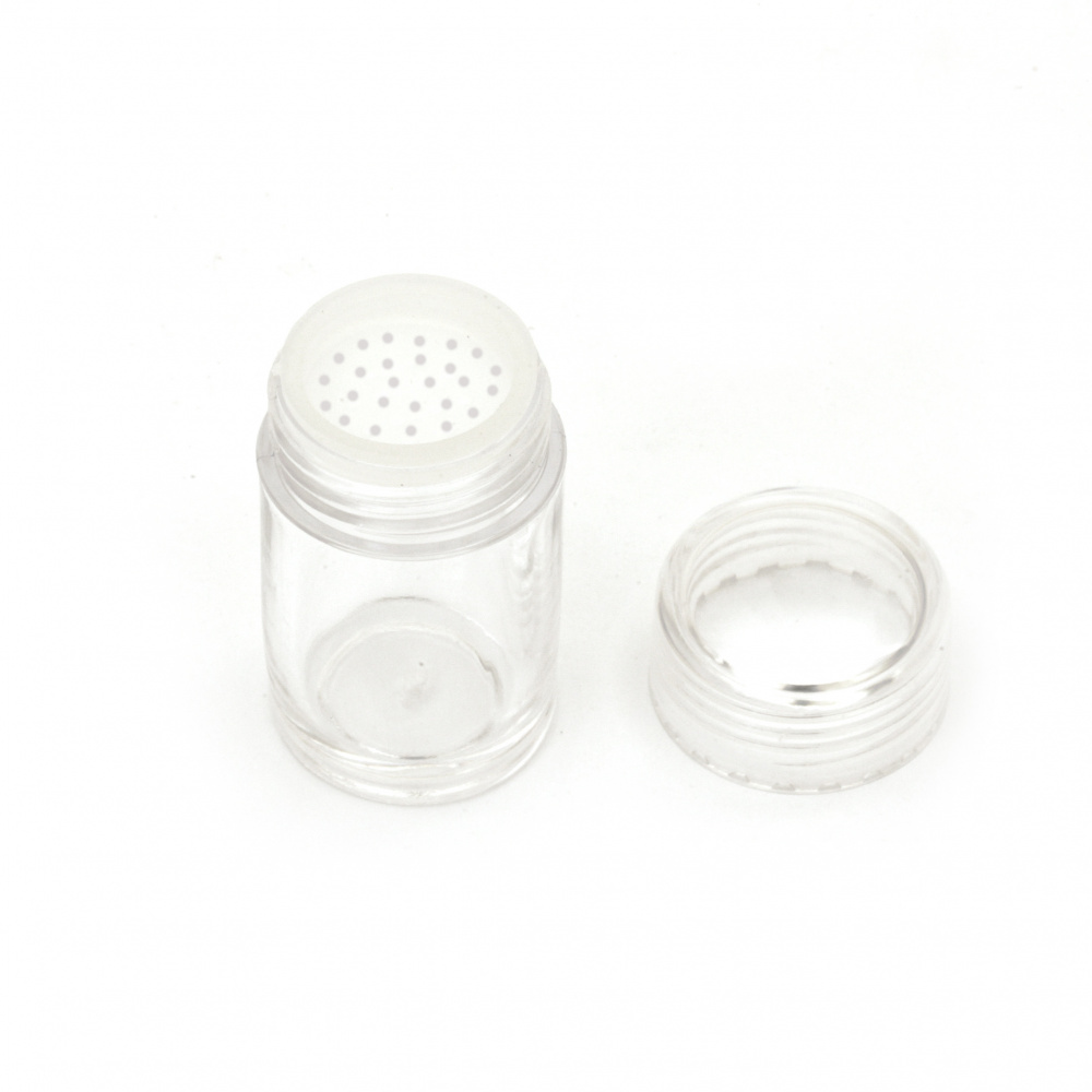 Plastic jar 4.7x2.6 cm saltine type
