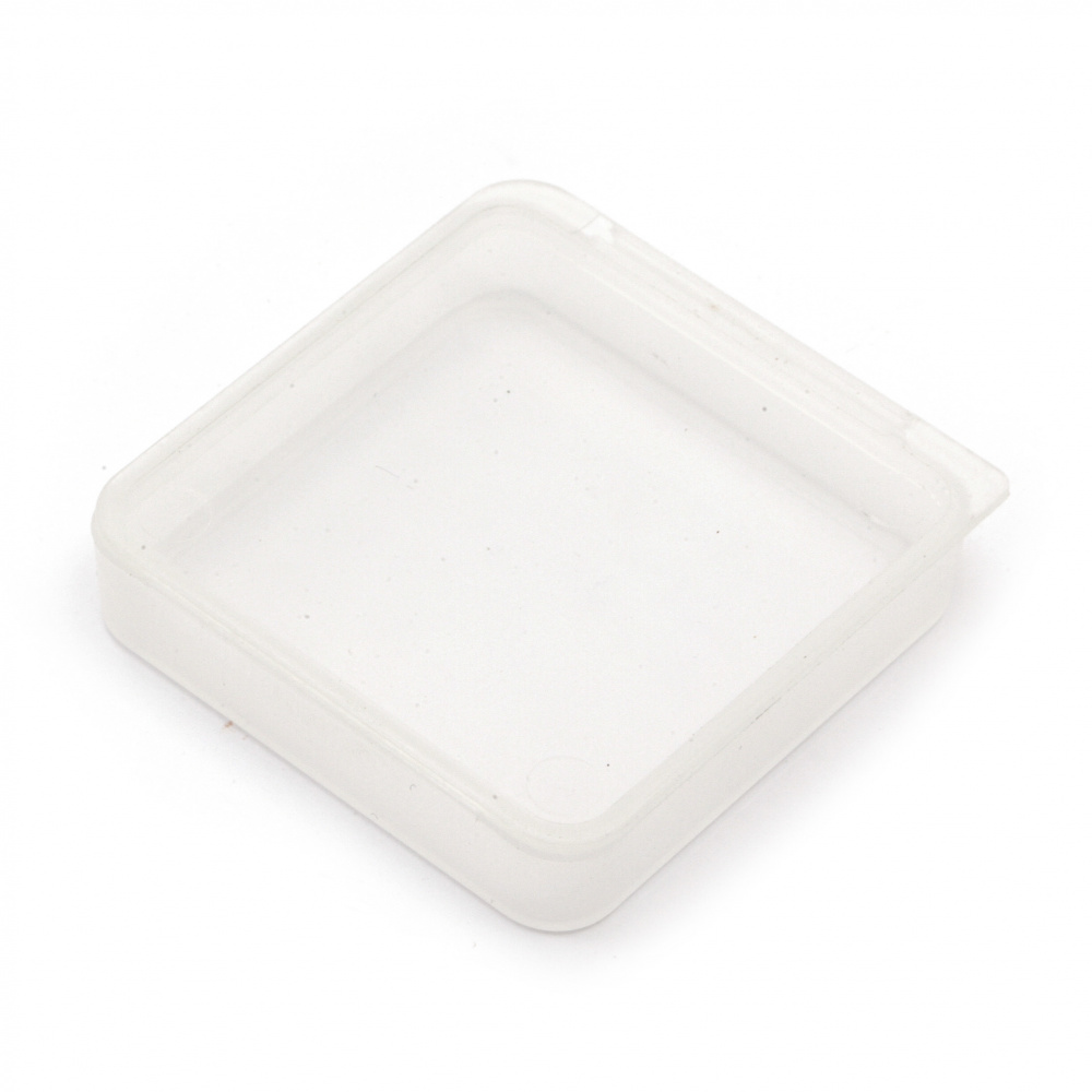 Plastic box 5.4x5.4x1.2 cm