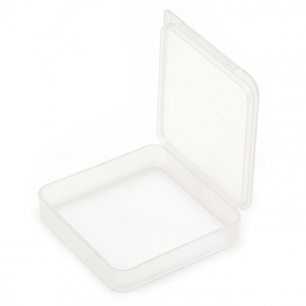 Plastic box 5.4x5.4x1.2 cm