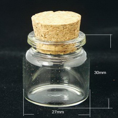 Borcan de sticlă dop de 27x30 mm
