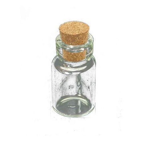 Glass jar with Cork Stopper 18 x 10 mm