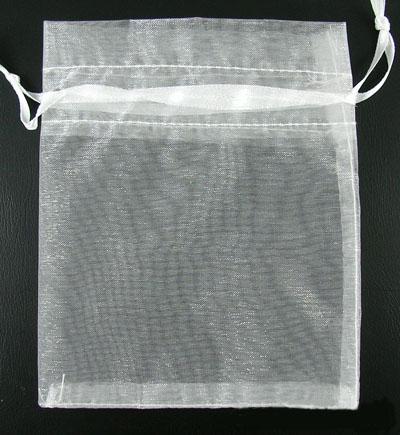 Торбичка за бижута 7x9 см бяла