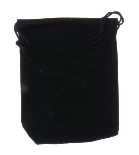 Velvet Jewelry Gift Bag 90x70 mm velvet black