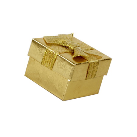 Stylish Jewelry Packaging Box,  50x50 mm, Gold