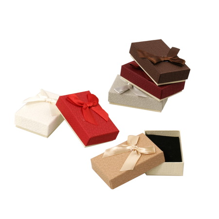 ASSORTED Decorative Jewelry Packaging with Satin Ribbon,  50x80 mm