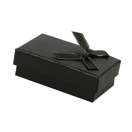 Stylish Jewelry Gift Box, 50x80 mm, Black