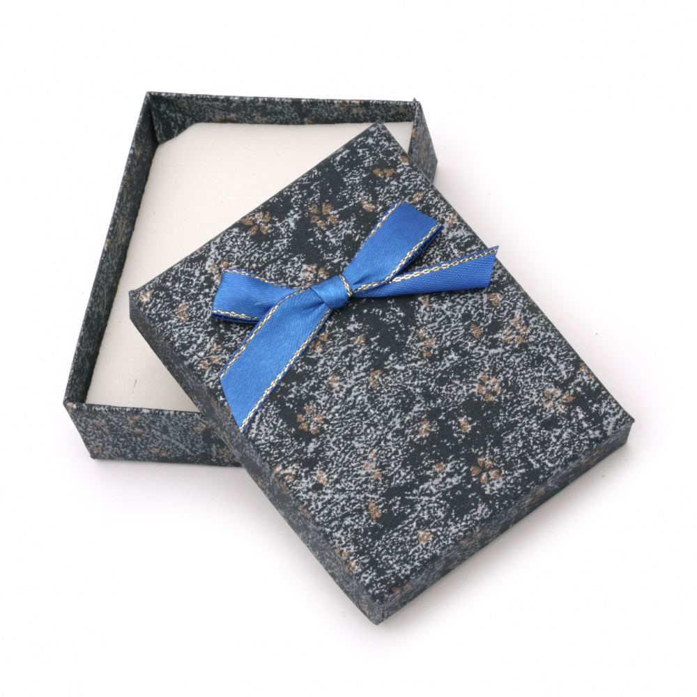 Elegant Jewelry Gift Box with Satin Ribbon, 70x90 mm, ASSORTED