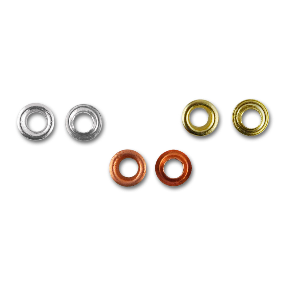 Metal Eyelets for Decoration MEYCO, 5 mm, Three Colors - 100 pieces