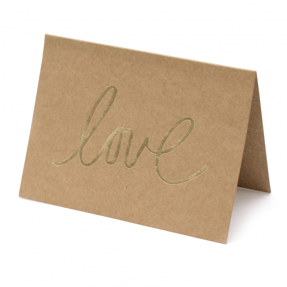 Set Card with Envelope made by Craft Cardboard / LOVE, 13x9.5 cm -12 pieces