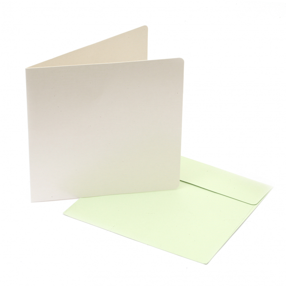 Base for Greeting Card with Envelope, 160x160 mm, Assorted Colors