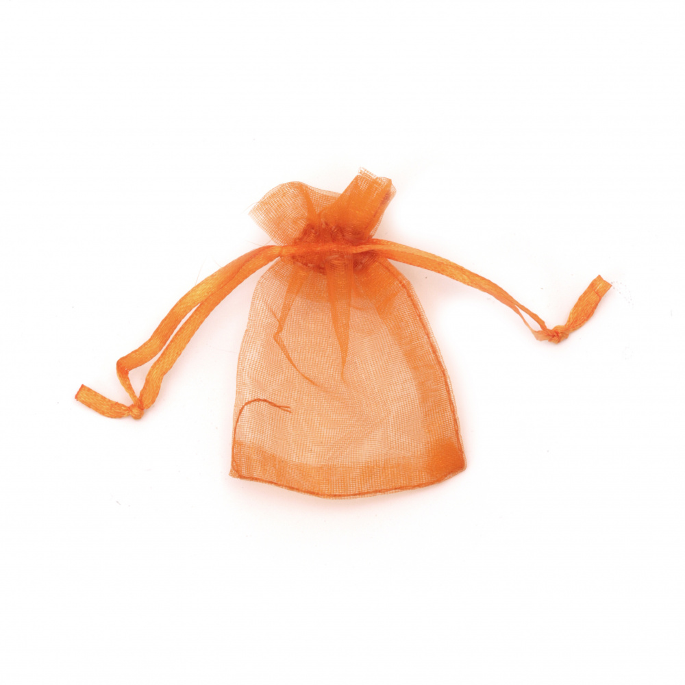 Organza Gift Bags, Wedding Favour Bags 70x50 mm orange