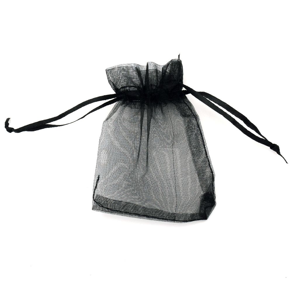 Торбичка за бижута 8x10 см черна