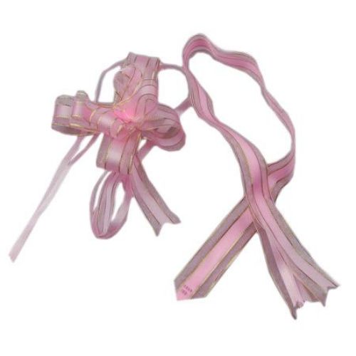 Organza and Satin Ribbon, DIY Decoration Craft95x22x1mm color pink