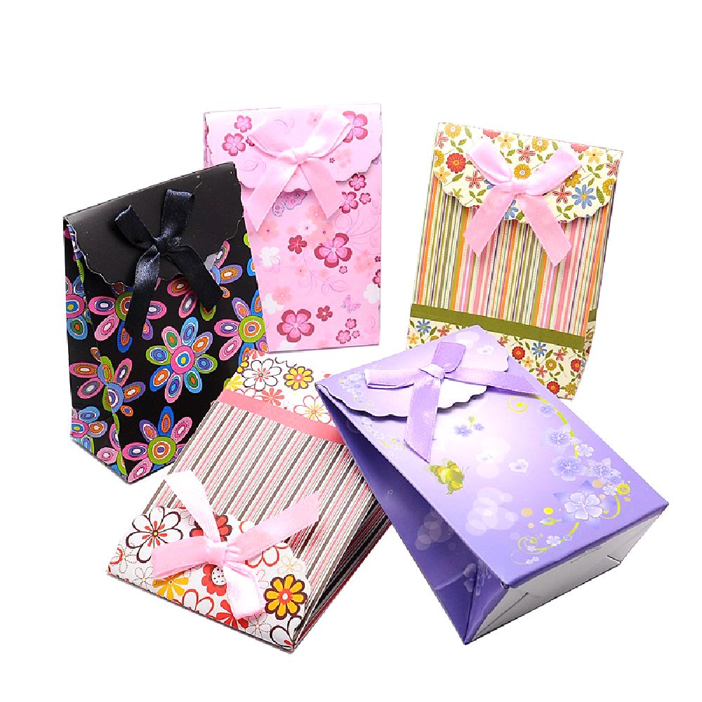 Paper Gift Bag with satin ribbon 105x75 mm