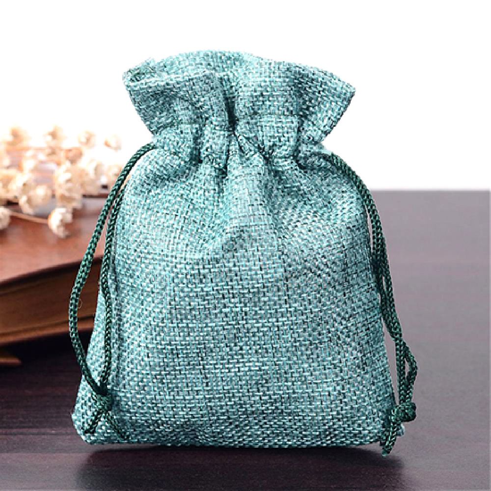 Sack bag 9x12 cm green
