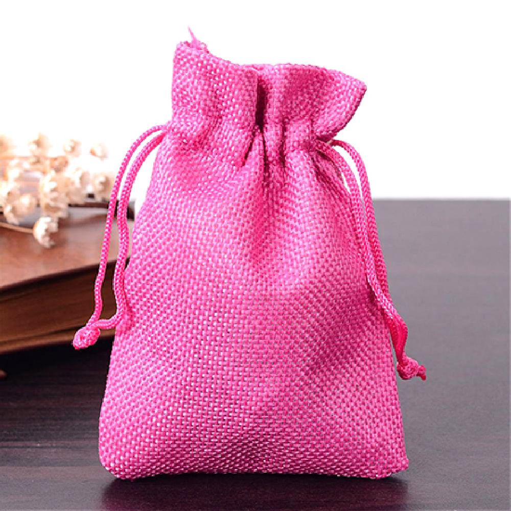 Geanta de sac 9x12 cm roz