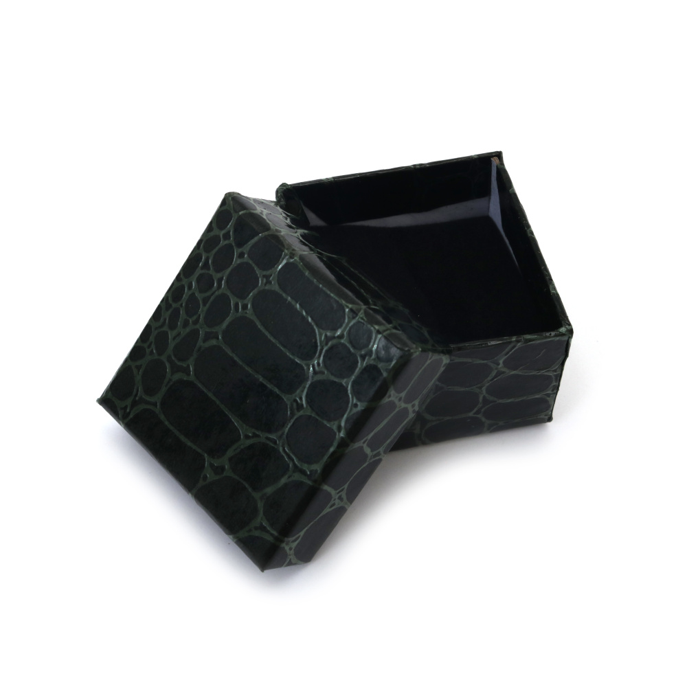 Cutie de bijuterii 50x50 mm imitație de piele SORTIT