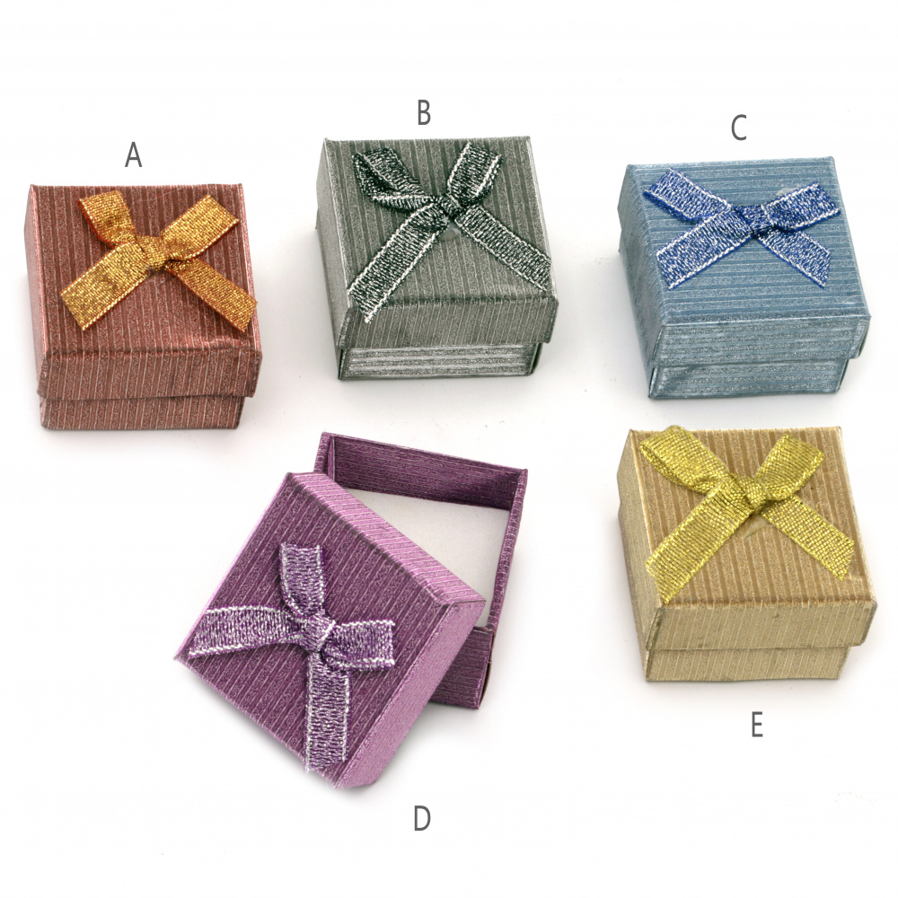 Gift boxes 51.5x51.5 mm ASSORTED