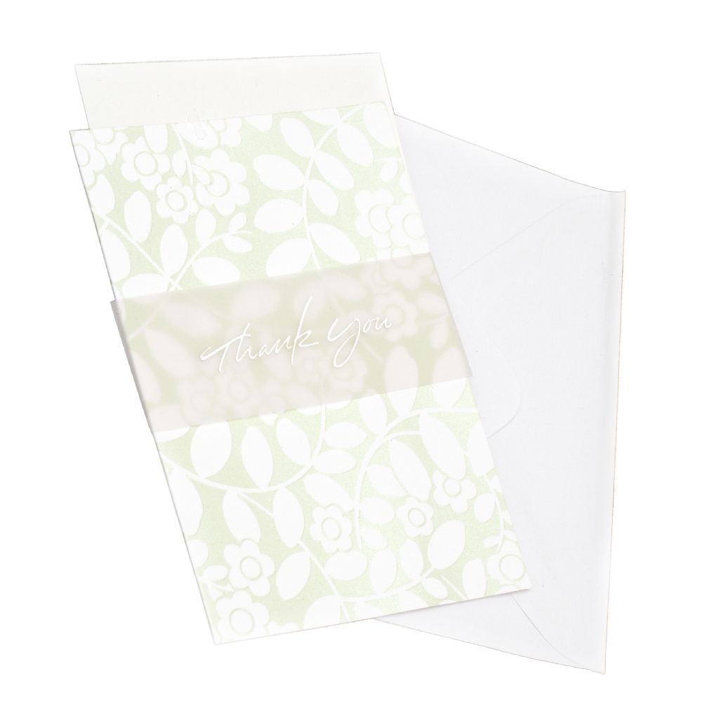 Wish card with envelope 166x115 mm Thank you