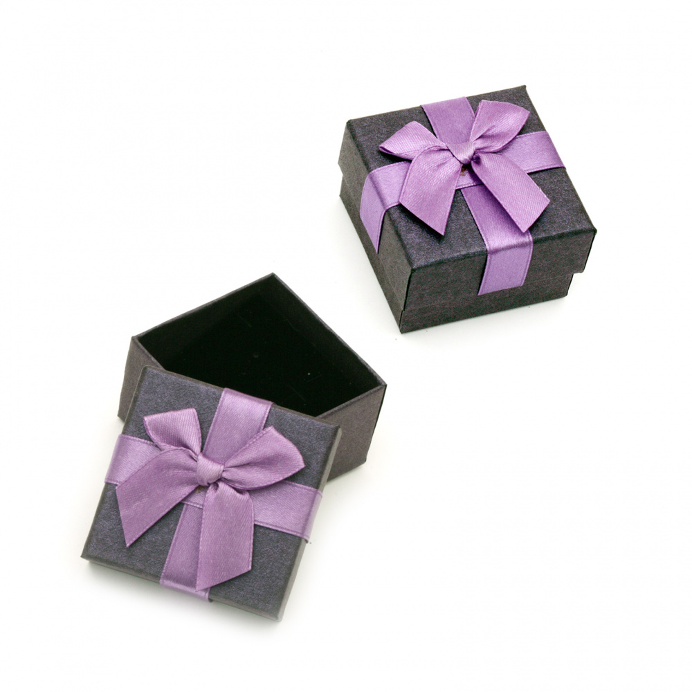 Jewelry box 60x60 mm purple