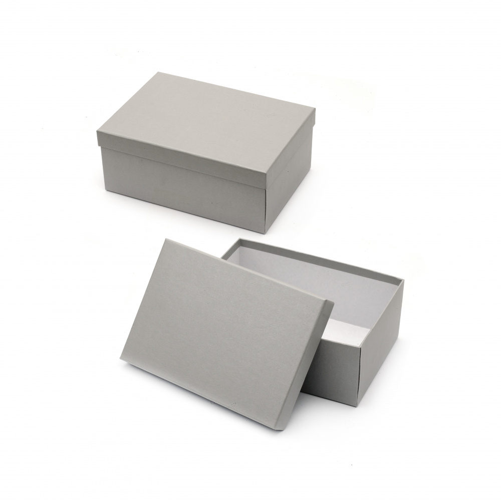 Rectangular Gift Box, 20.5x14x8 cm, Grey