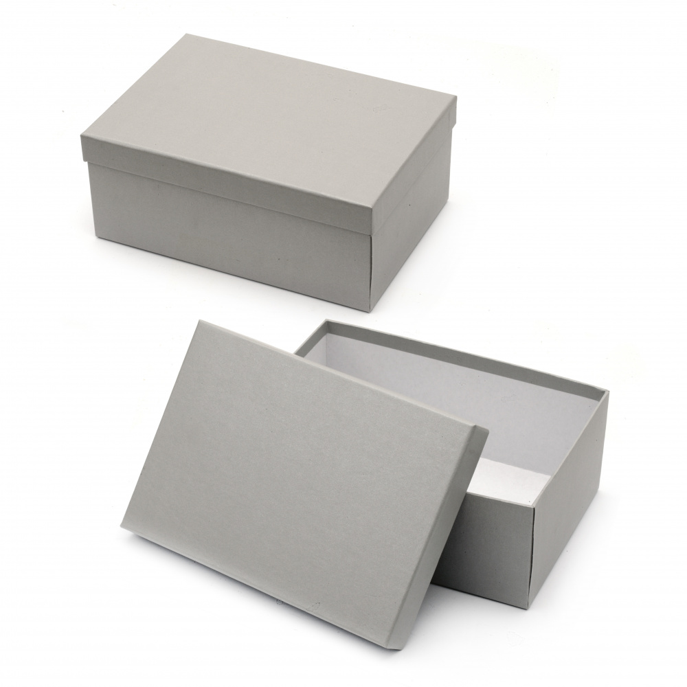 Rectangular Gift Box, 31x23x13 cm, Grey