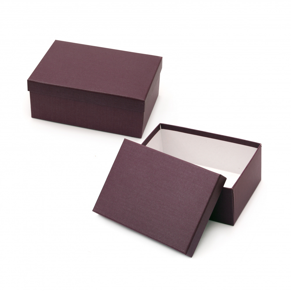 Κουτί δώρου ορθογώνιο 26,5x19x11 cm μπορντό